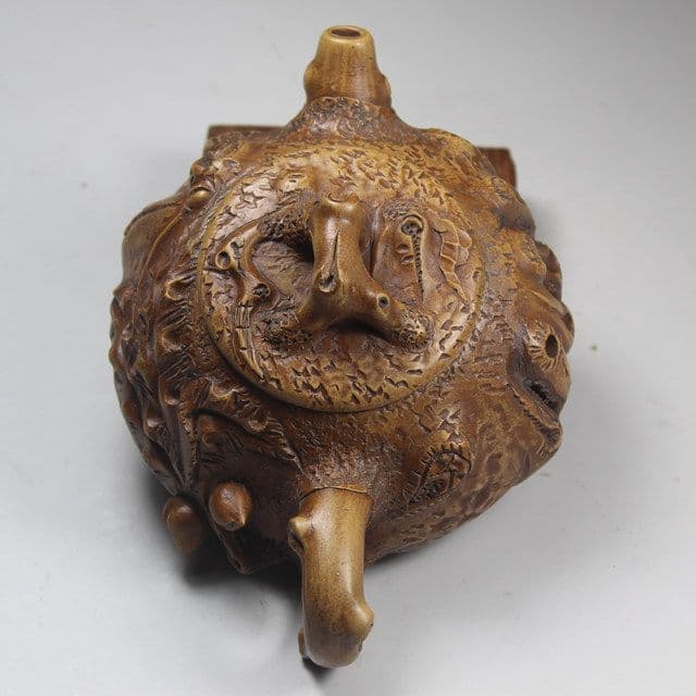 石ひしゃくです壺 紫砂壺・紫泥急須・茶壺・茶道具  宜興紫砂