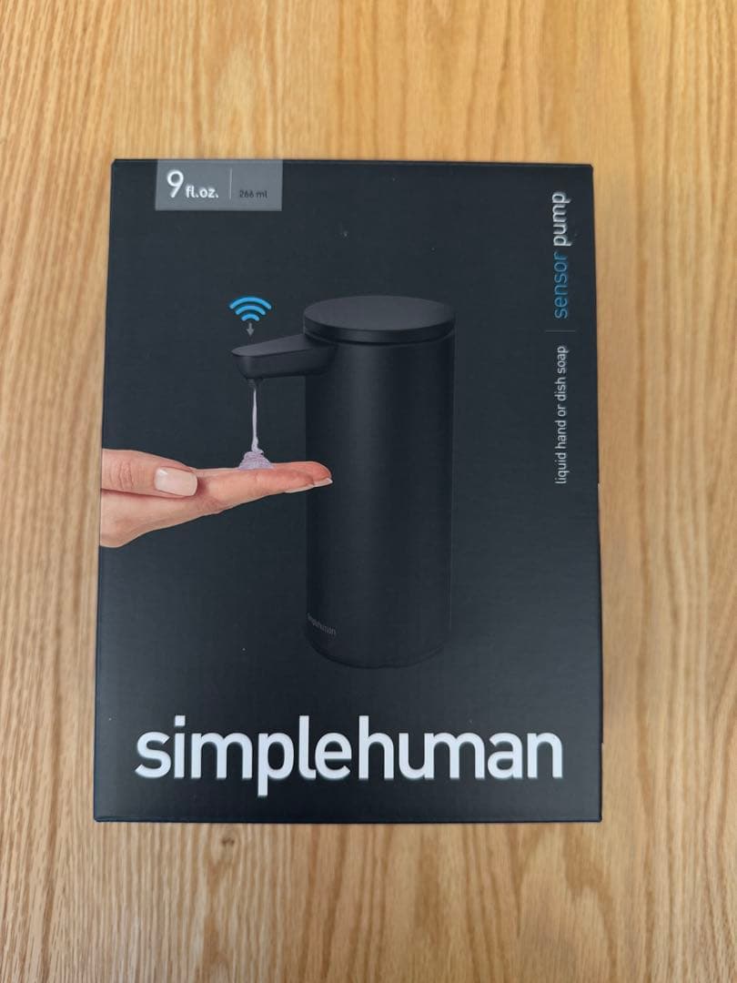 【新品未開封】simplehuman ソープディスペンサー　Black