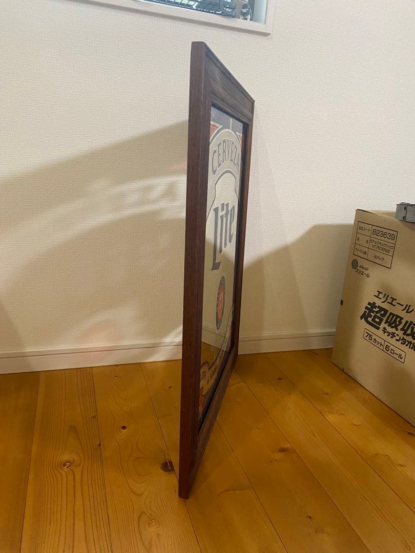 ビンテージ品！ライトビールのバプミラー 希少品！