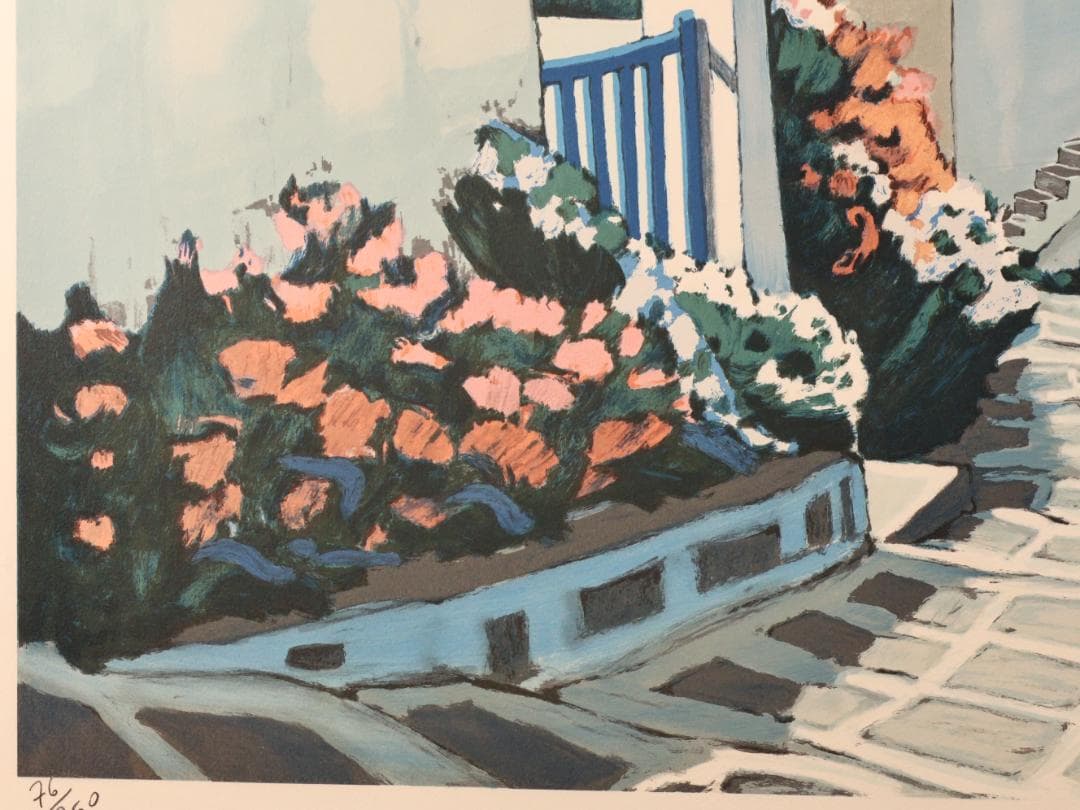 BK293 ジャン・クロード・キリチ 「ミコノス島の花と光 」 76/250