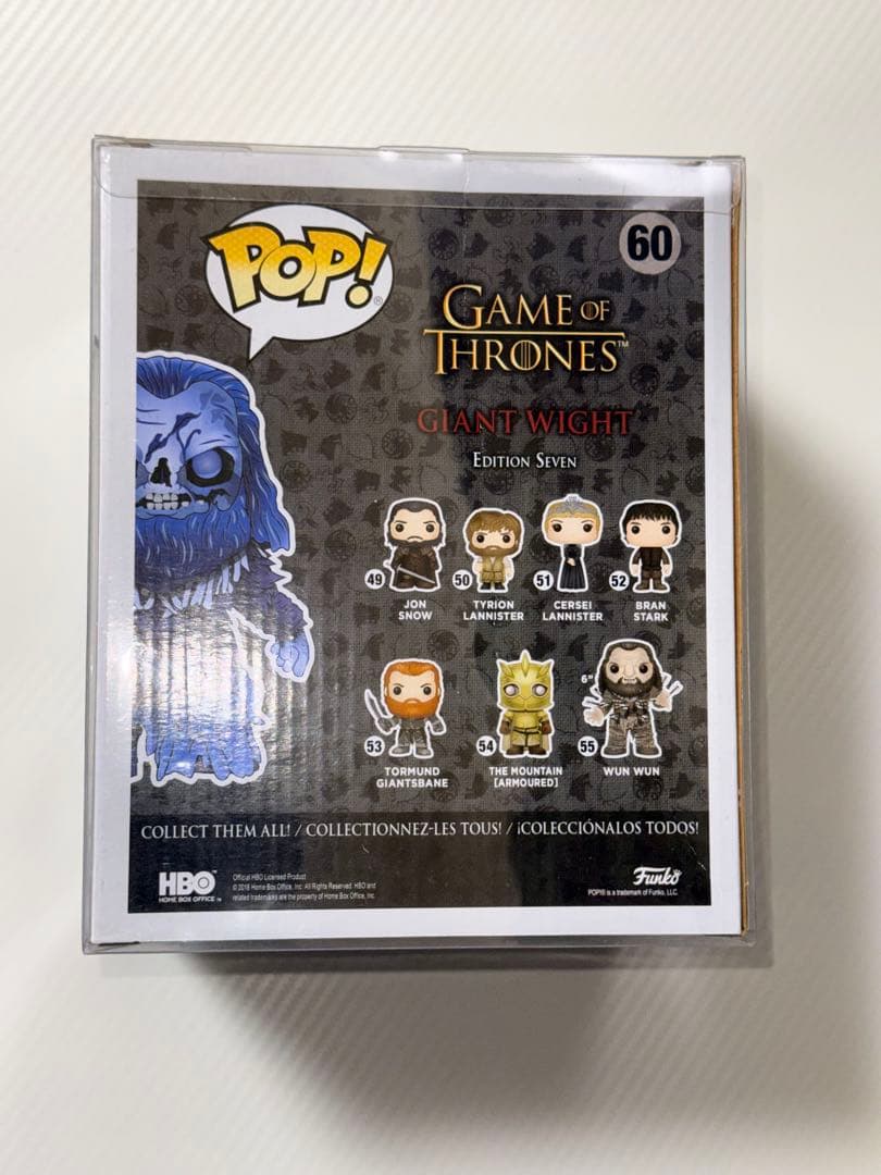 ECCC 2018 限定 GOT ワイト #60 FUNKO POP エメコン
