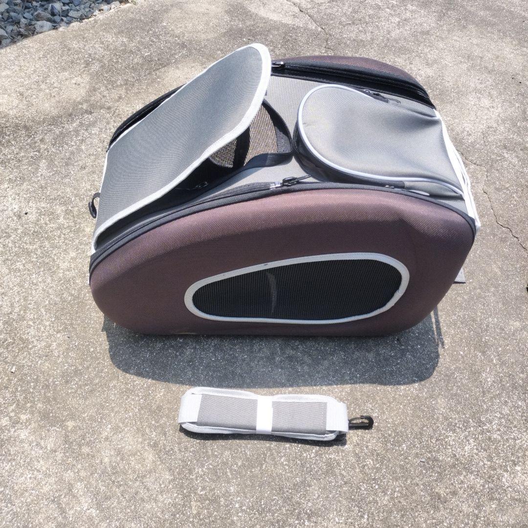 アイリスオーヤマ　ブラウン 小型犬用 ペットカート