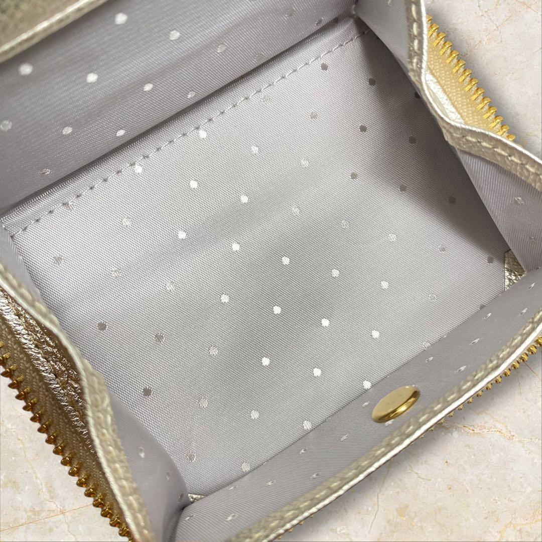 虎屋ういろ perche ear ジャバラ二つ折り財布 ゴールド イア ういろ