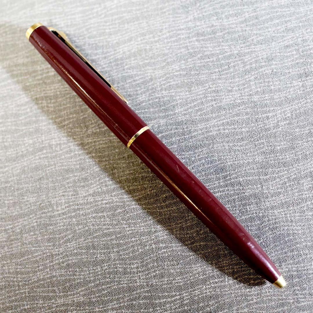 【送料込み】モンブラン ボールペン レバー式 ボルドー