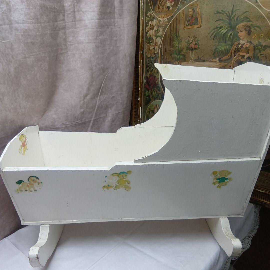 ♥ホワイトの可愛いヴィンテージ揺りかご♥