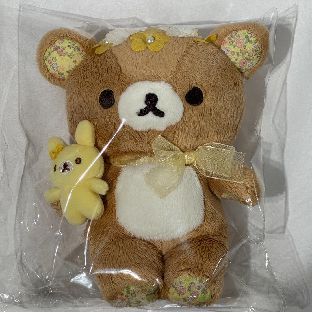 リラックマ　おすわりぬいぐるみ　リラックマストア有楽町限定　フラワー