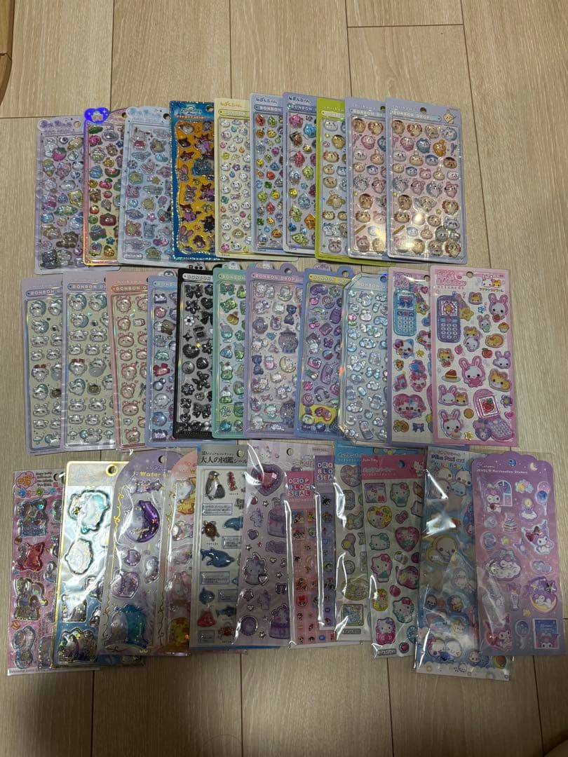 あ*♡様 ボンボンドロップシール　うるちゅるポップシール　ウォーターシール　おは