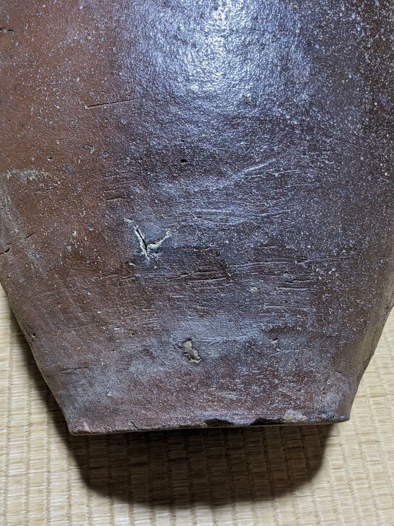 ♦古丹波 焼締め壺 室町時代〜桃山時代 花器花活 置物飾り古美術品 骨董品