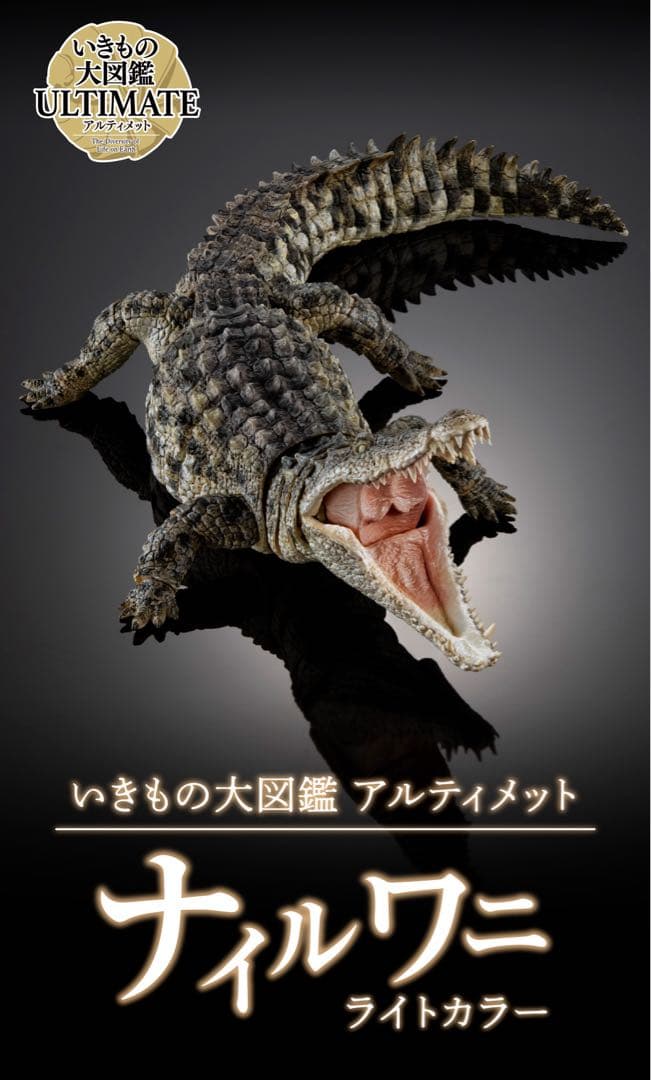 ★いきもの大図鑑アルティメット　ナイルワニ ライトカラー　未使用品★
