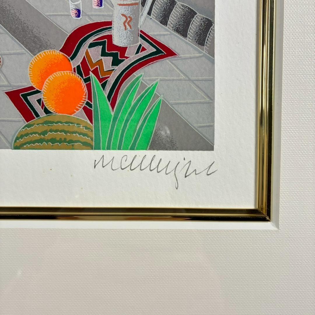 美品トーマス・マックナイト「ベニス」シルクスクリーン 直筆サイン入 イタリア