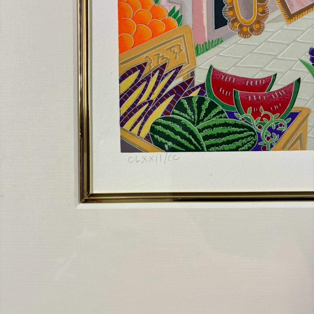 美品トーマス・マックナイト「ベニス」シルクスクリーン 直筆サイン入 イタリア