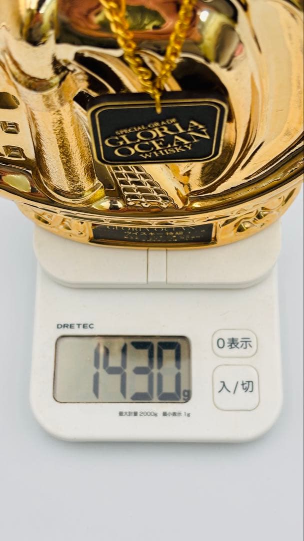 【未開栓】グロリアオーシャン シップボトル ゴールド ウイスキー特級 760ml