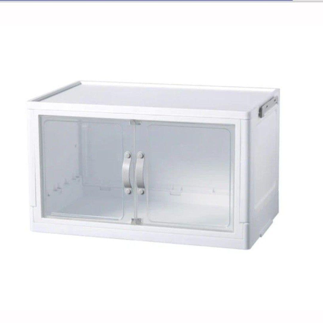 大×7個　ジョイントできる扉付折りたたみ収納ケース　　ダイソー　セリア　②