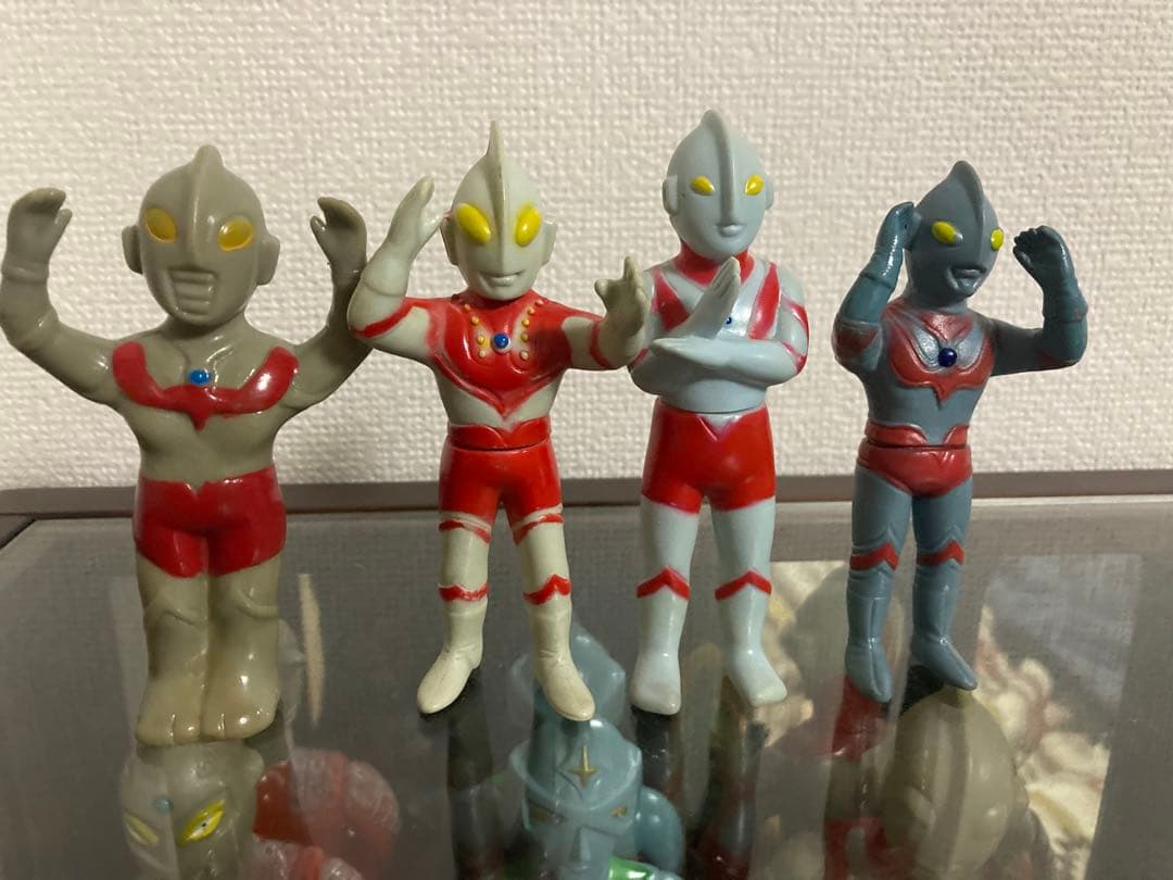 ブルマァク・マルサン・大里玩具ウルトラマン　ミニソフビ4点セット当時物