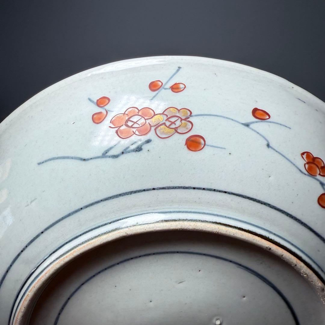 元禄伊万里　古伊万里　色絵菊花瓶文皿　約28cm　古美術　豪商旧蔵　圧倒的存在感