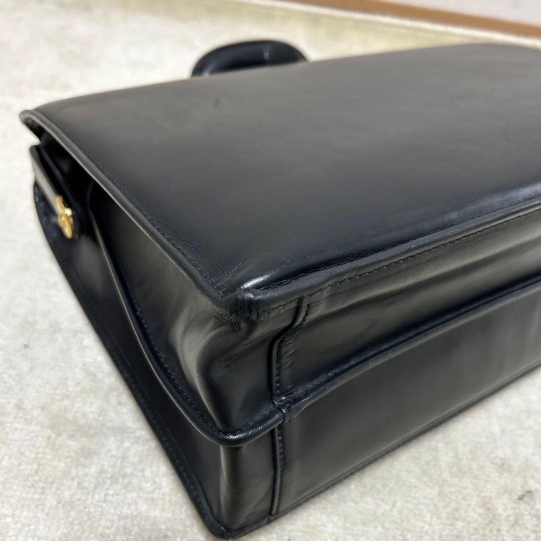 希少　ポーター　PORTER ダレスバッグ　ドクターズバッグ　オールレザー　黒