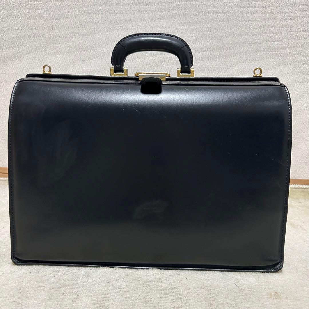 希少　ポーター　PORTER ダレスバッグ　ドクターズバッグ　オールレザー　黒