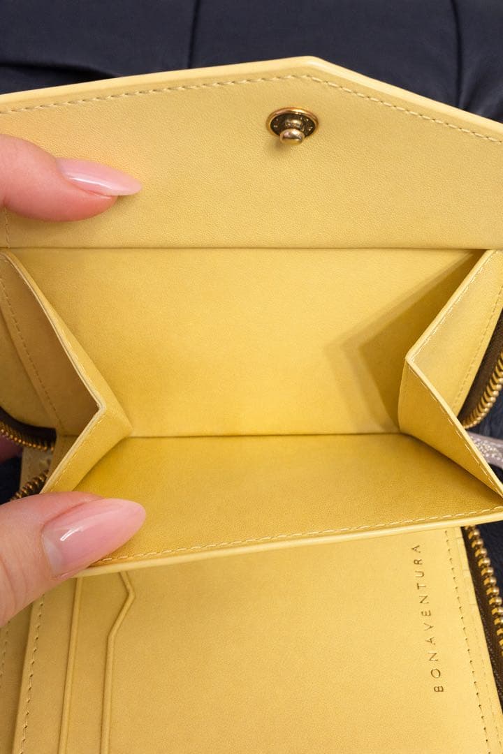 【未使用級】BONAVENTURA ミニ財布 ジップウォレット コンパクト