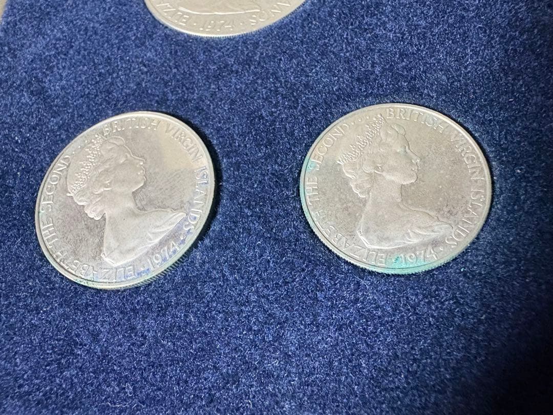 【純度保証】　ヴァージン諸島 プルーフ貨幣セット 1ドル銀貨 24.82g