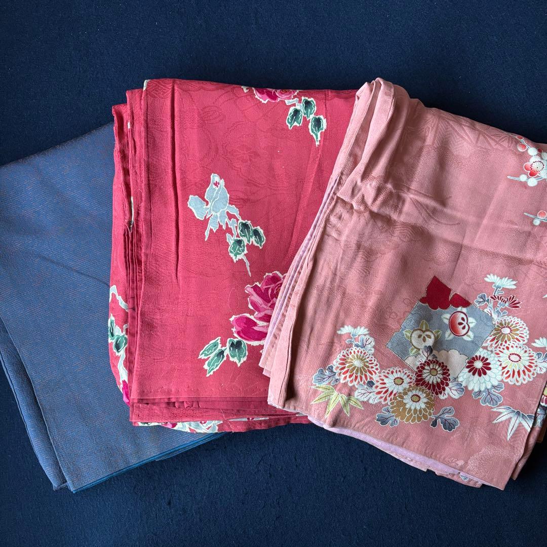 アンティーク着物22枚未仕立て1枚羽織4枚おまとめ売り材料正絹