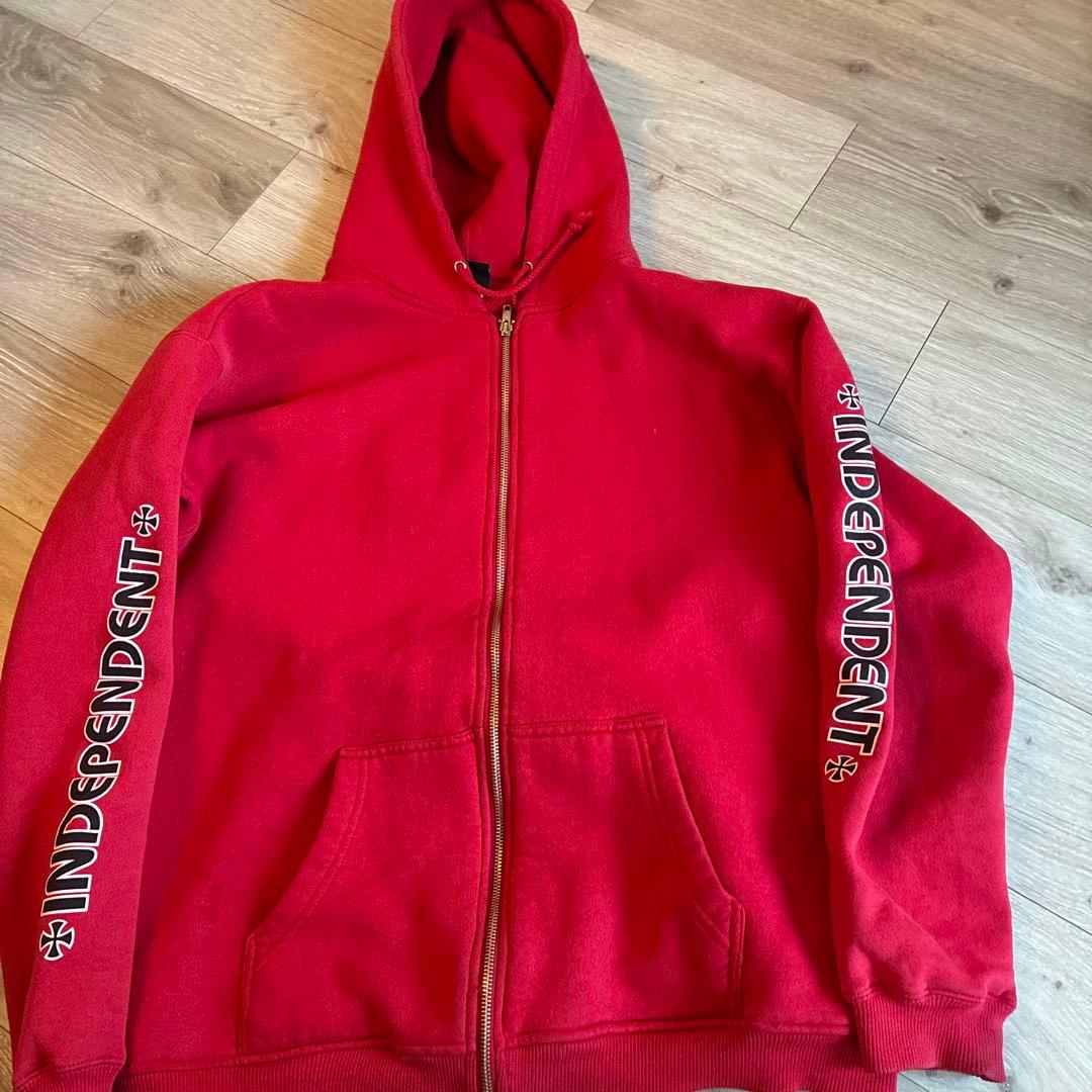 INDEPENDENT レッド パーカー 90s オールドスケート