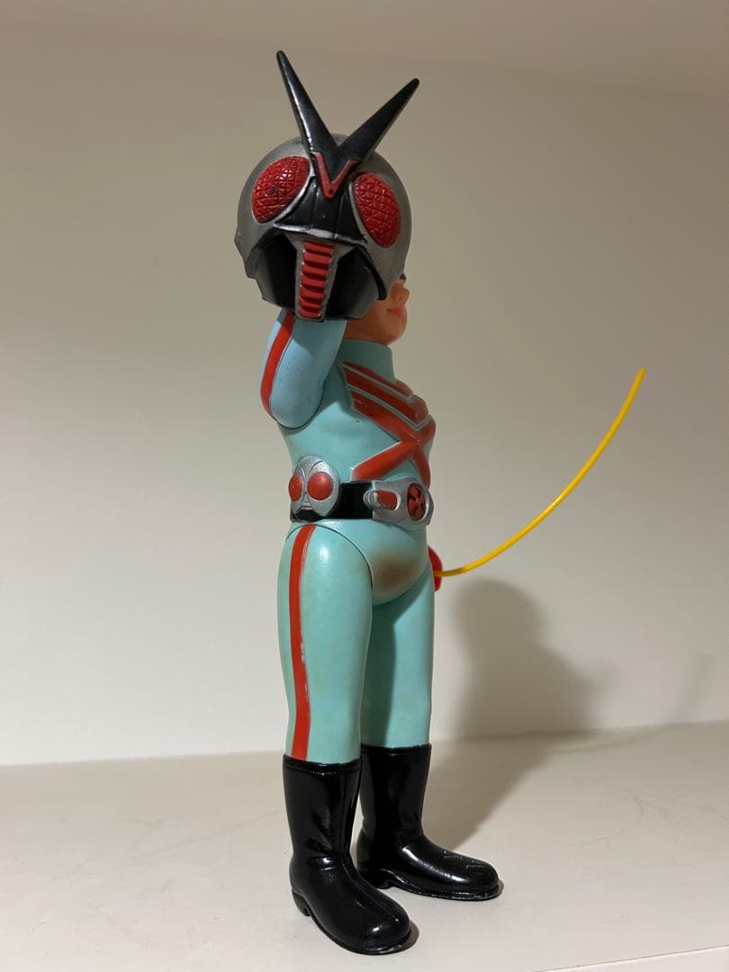超絶希少な武器付】　仮面ライダー X　当時物　ポピー　面取れ　旧バンダイ　ソフビ