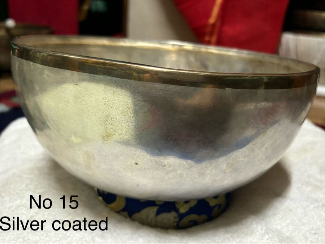 2025 シンギングボウル　銀コーティング　No 15 25cm 1735kg