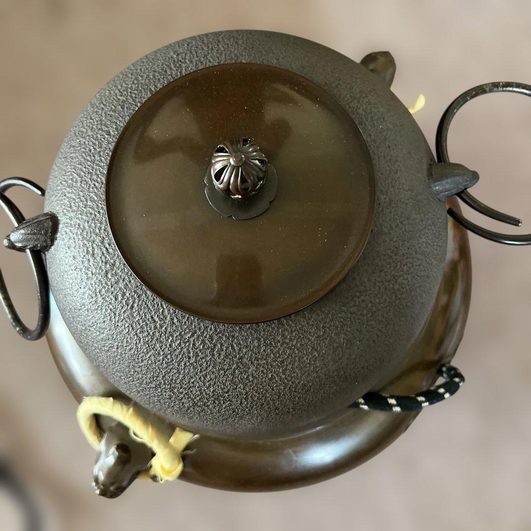 風濾 鋳鉄製 鉄瓶 茶道具