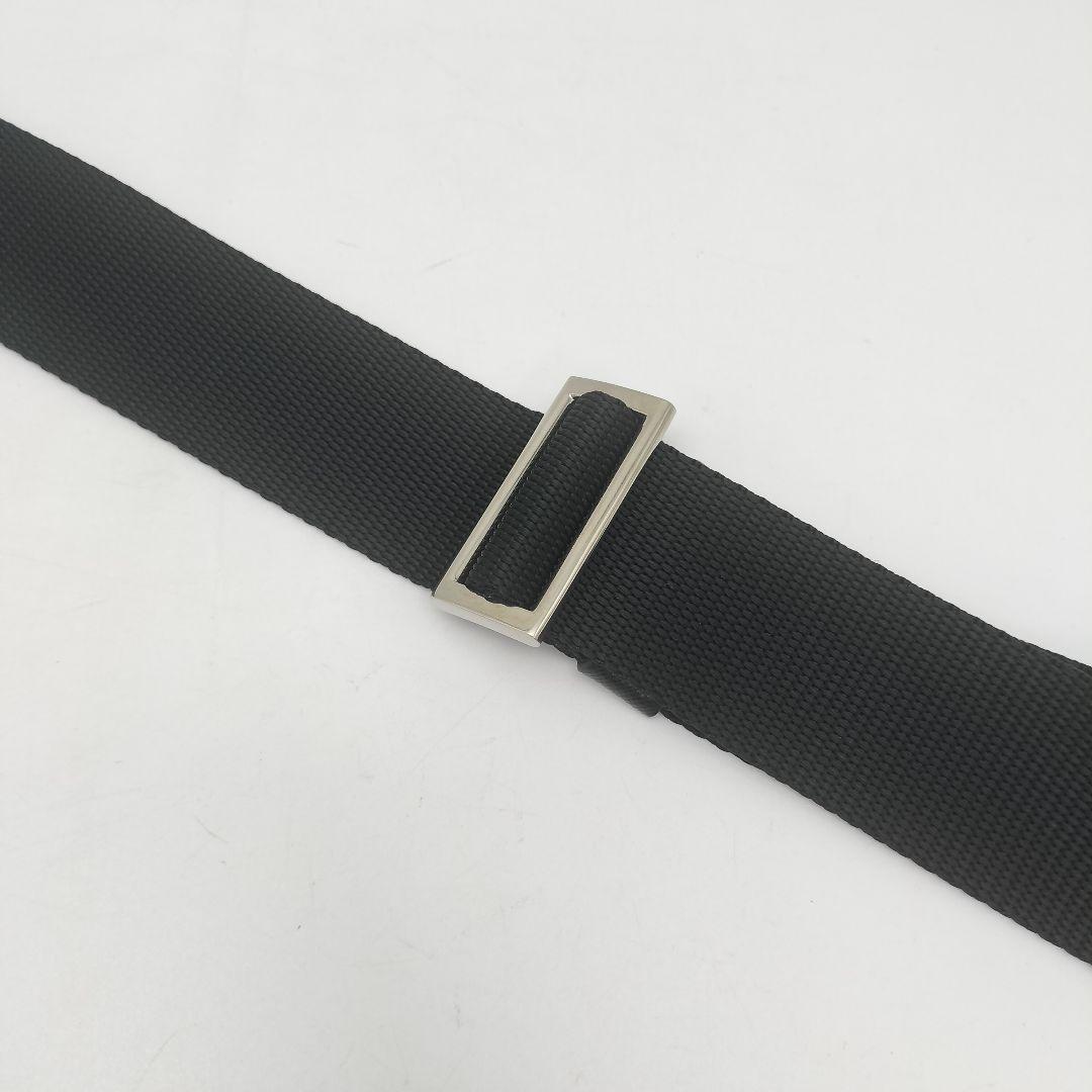 未使用品✨プラダ　ショルダーストラップ　ナイロン　レザー　ブラック　黒　シルバー