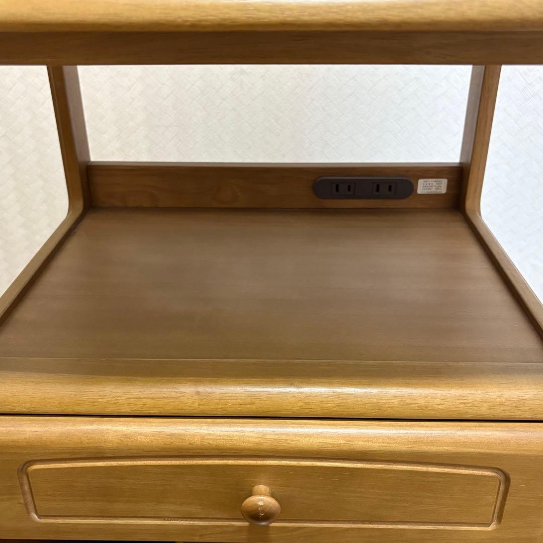 karimoku カリモク 家具 電話台 花台 飾り棚 高級家具 レンジ台