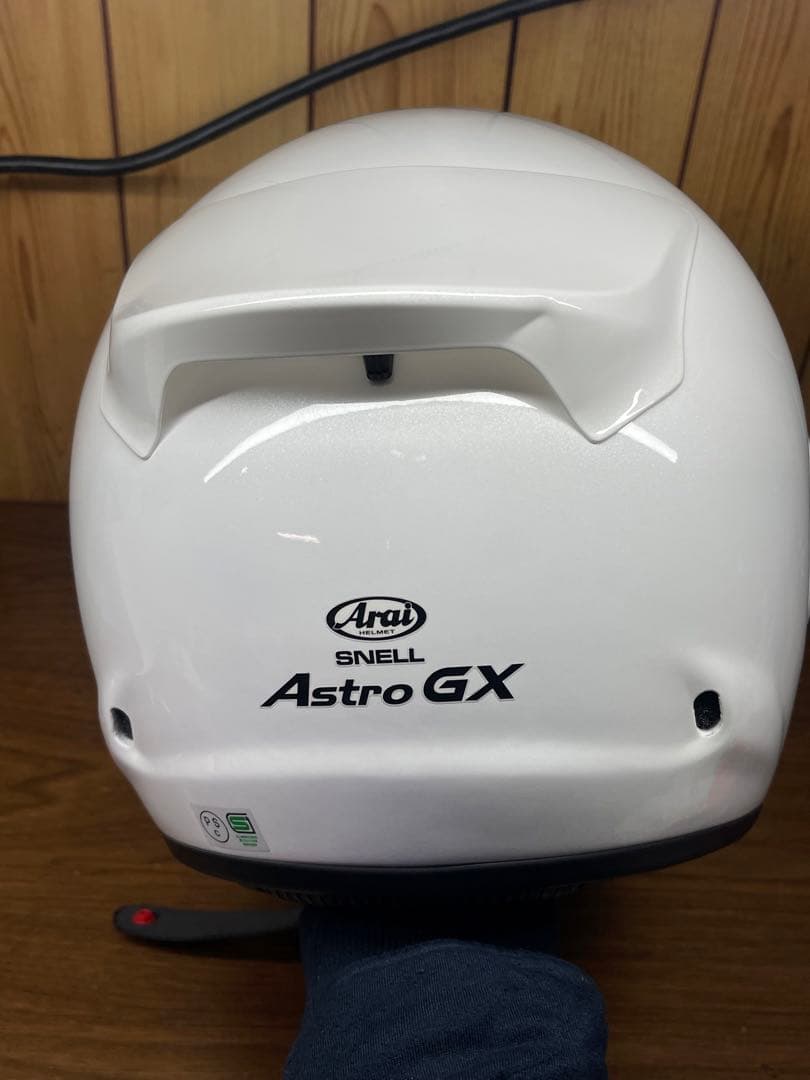 【美品】Araiアライ アストロGX グラスホワイト　59.60cm　Ｌサイズ