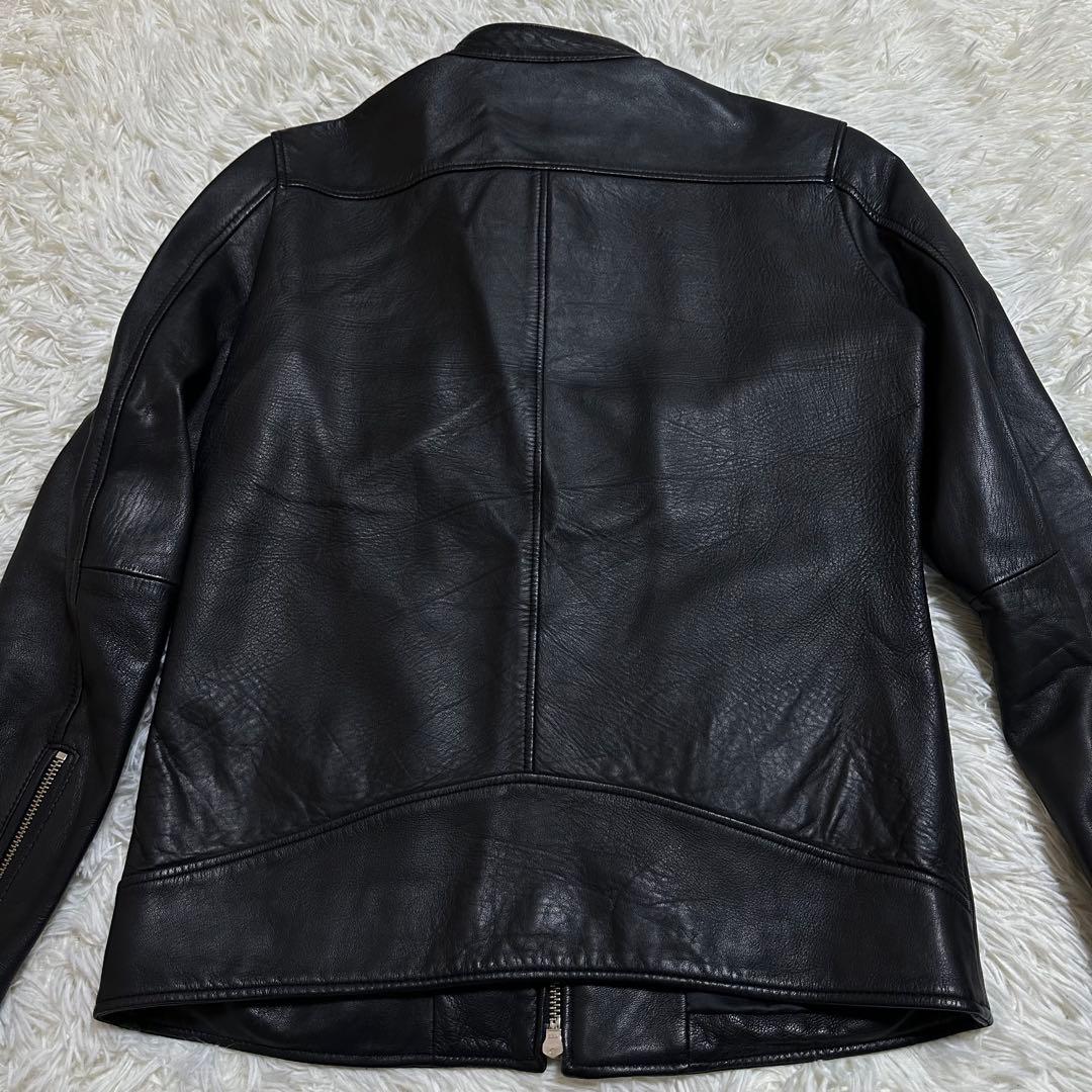 希少 レザー ライダース ジャケット 羊革 M