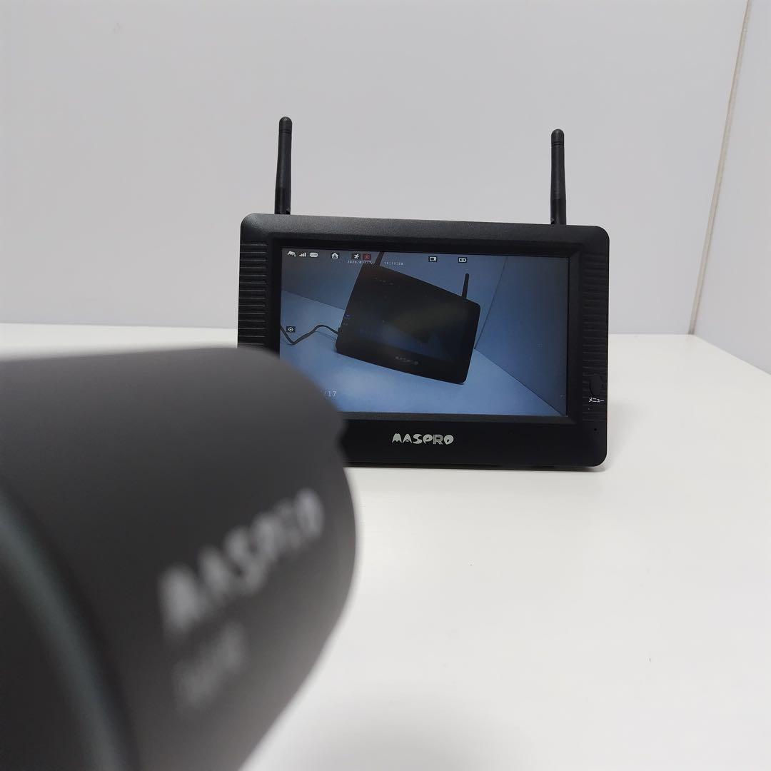 マスプロ　ワイヤレスモニター　防犯カメラ　WHC7M4