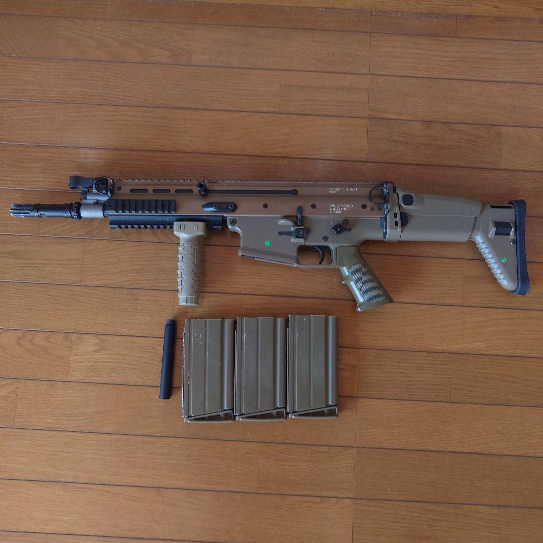 東京マルイ SCAR-H 次世代電動ガン タンカラー カスタム品