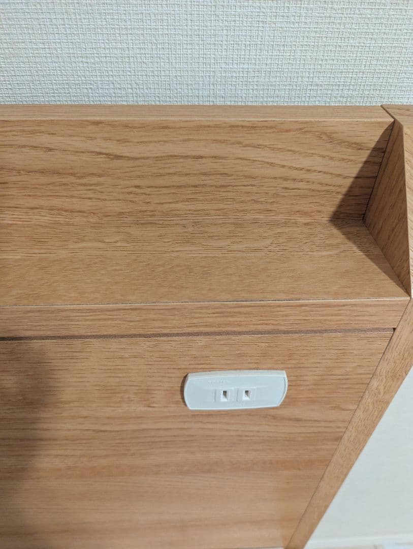 シングル収納付きベッドフレーム ライトブラウン　ジオチェスト