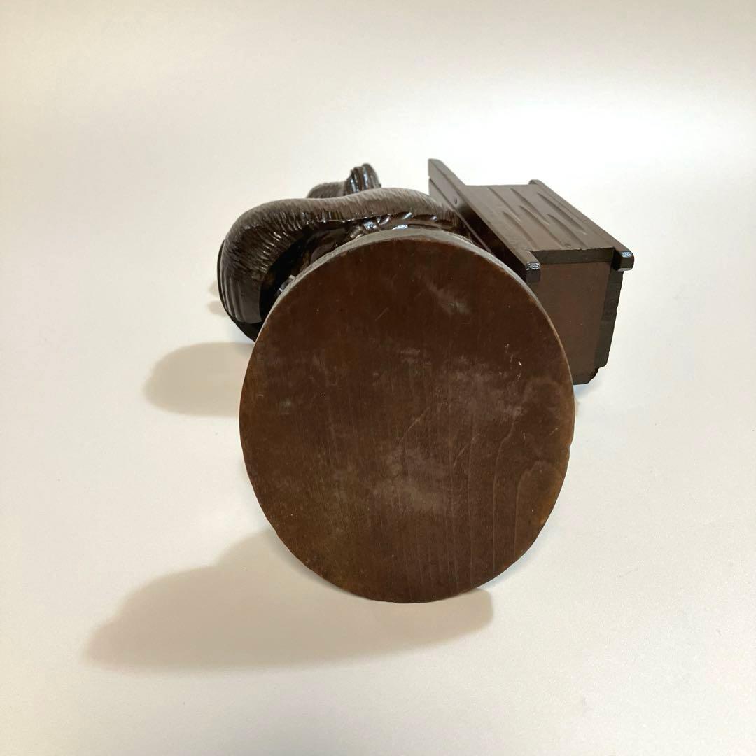 世界の民芸　スイス　ブリエンツ　木彫りの熊　木彫り熊　背負子　木彫熊　ブラシ入れ