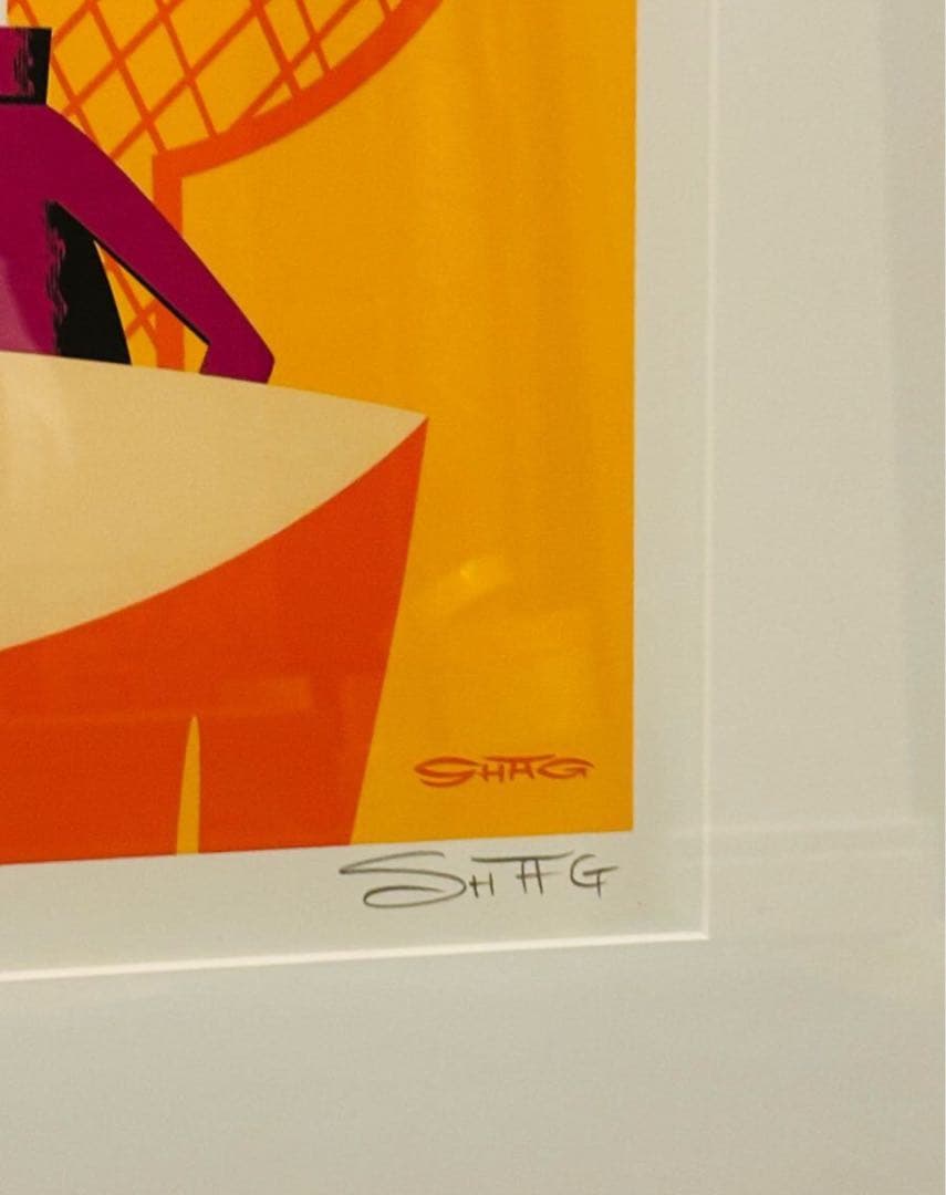 SHAG　シャグ　シルクスクリーン　額入　直筆サイン　ナンバリング　アート