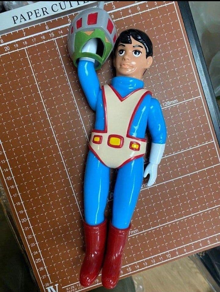 在庫最後 シルバー仮面　面取れソフビ 25cm