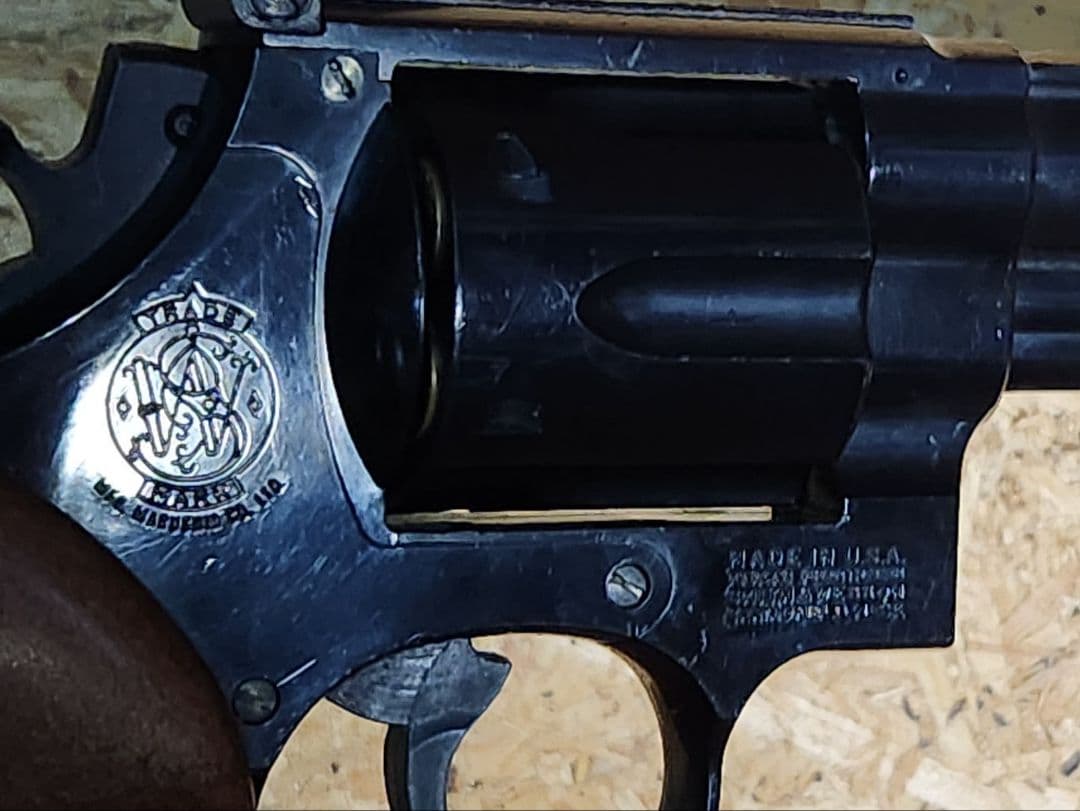 く*じ様 マルシン　ガスガン　旧型　S&W　M29　6インチ　黒銀2挺セット　金