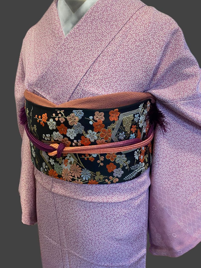 江戸小紋　小花流水文様　付け下げ訪問着　卒業式　入学式　お茶会　お出かけに！