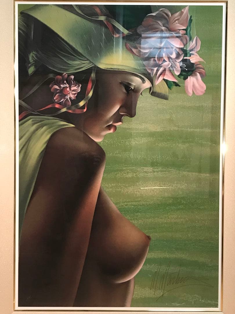 マーティロ・マヌキアン　「春」　シルクスクリーン　直筆サイン・エディション有り