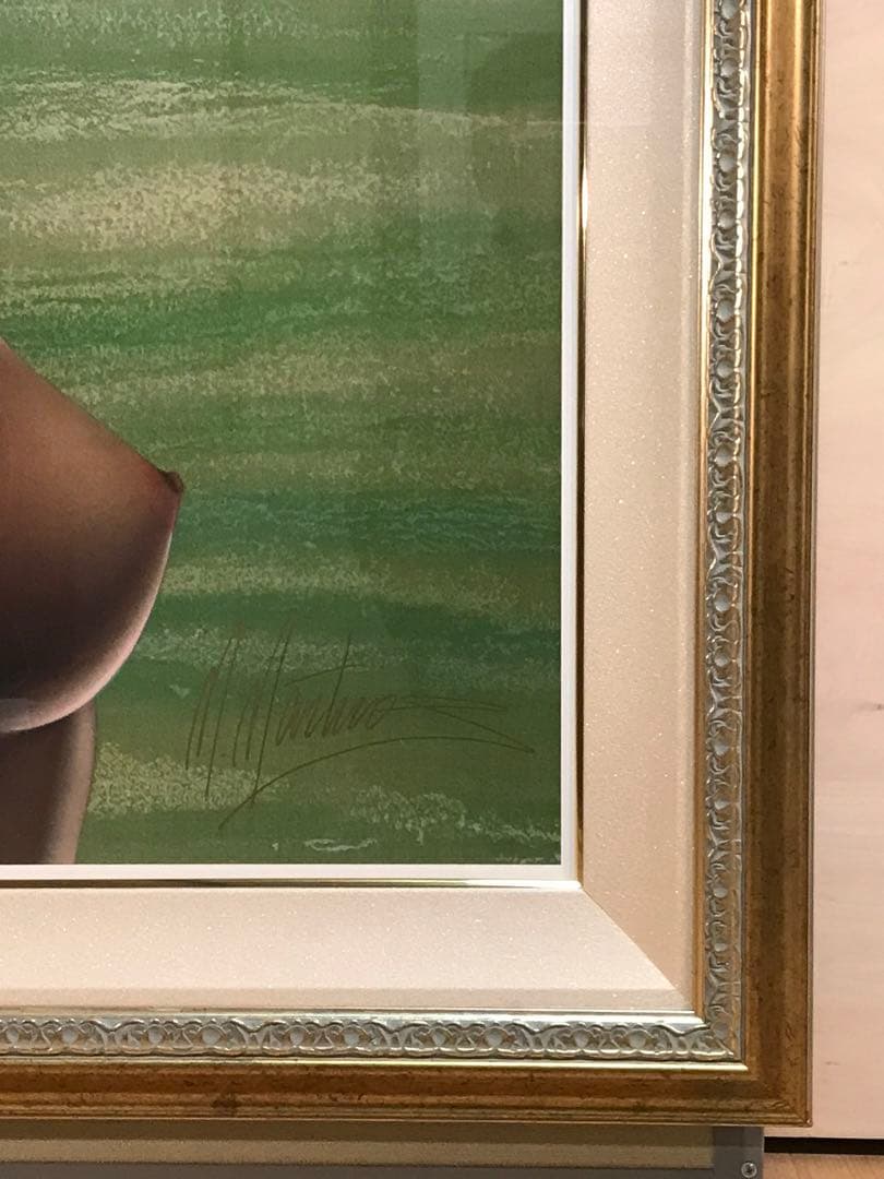 マーティロ・マヌキアン　「春」　シルクスクリーン　直筆サイン・エディション有り