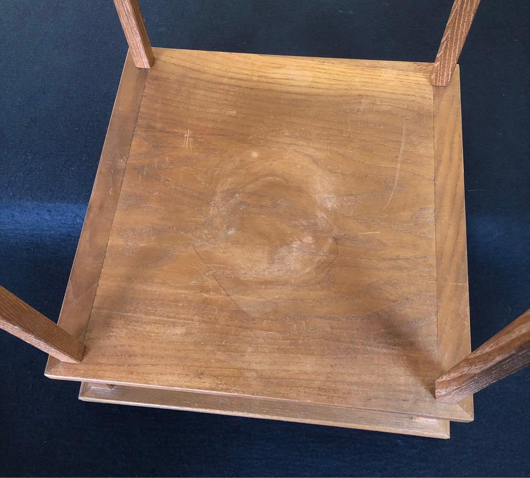 《R》茶道具 桑小卓 組立式 卓下建水 藤伸 元箱　260105か4