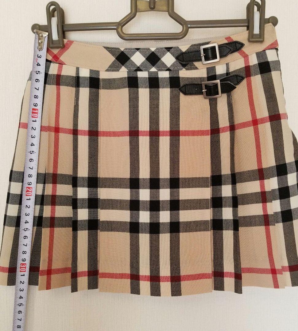 バーバリーキッズスカート 未使用近 ベージュノバチェック女の子120