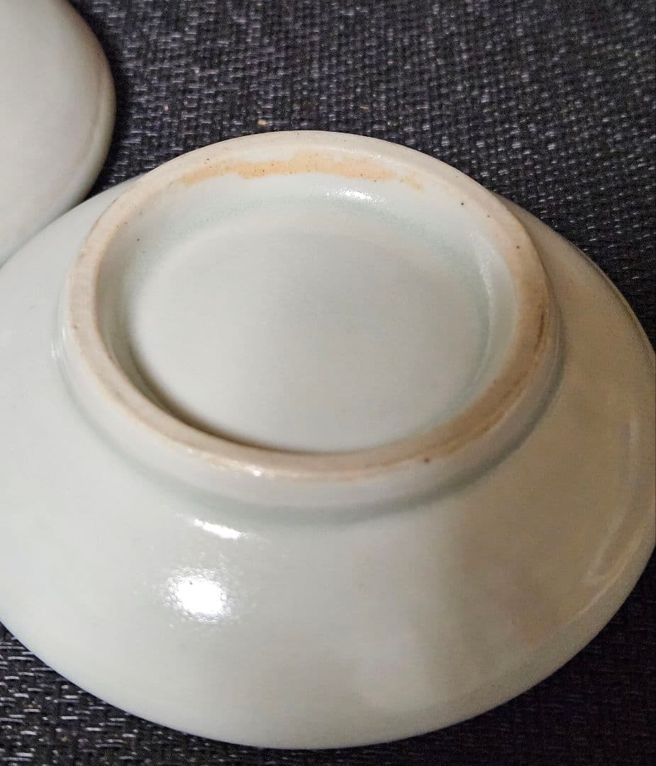 【李朝コレクター放出品❗01.】李朝白磁　分院手　小皿　2客　時代産地不明❗