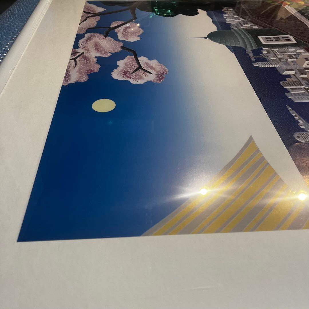 トーマス・マックナイト ポスター 神戸 日本 さくら　桜