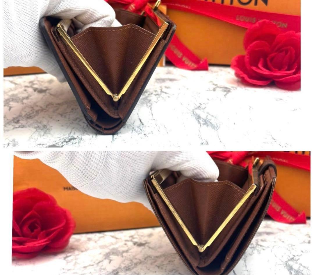 ルイ ヴィトン モノグラム がま口 ヴィエノワ 折り財布