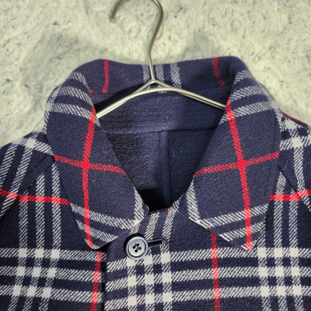 専用　売約済み　バーバリー リバーシブルコート ダブルフェイス ネイビー　7号