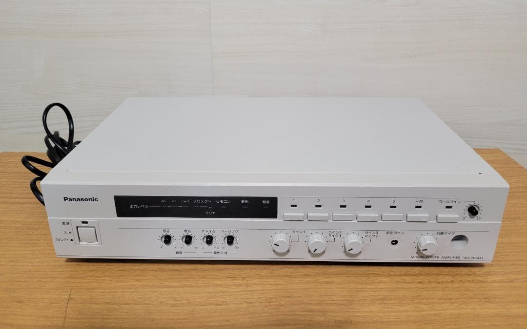 美品　Panasonic 卓上型デジタルアンプ30W WA-HA031