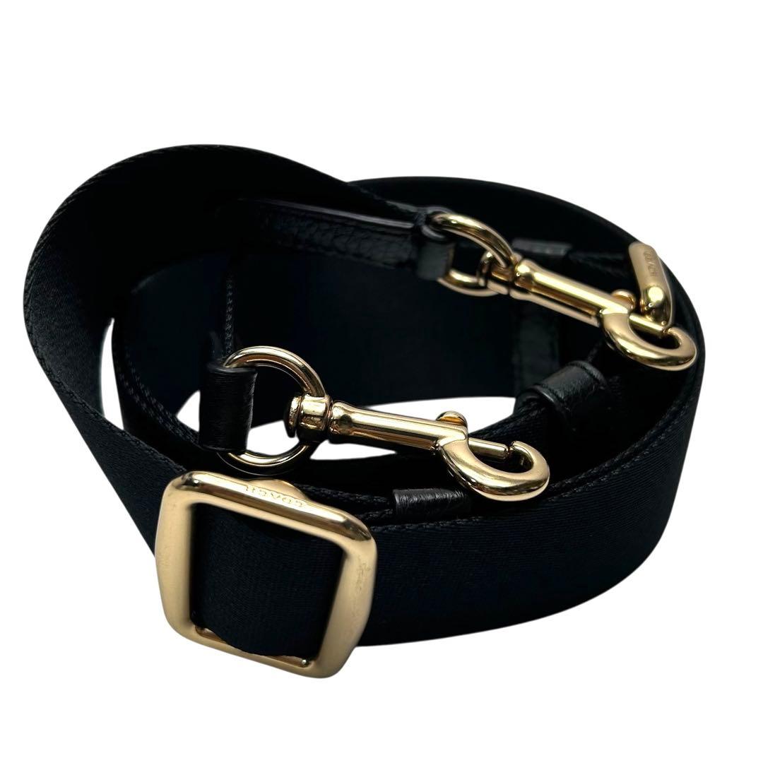 美品 COACH コーチ　デンプシー ドローストリング バケット バッグ　黒